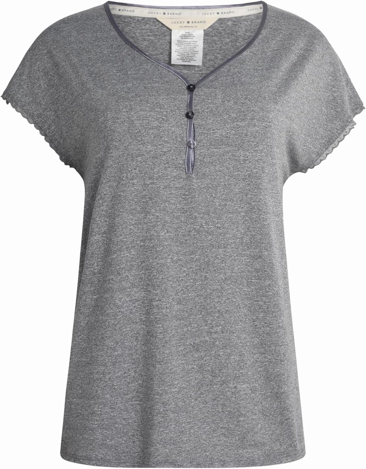 Lucky Brand Women's Pajama Set - 2 Piece Henley Sleep Shirt and Lounge Pants - Sleepwear for Women (S-XL)