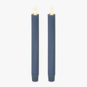 Luminara - Flameless Battery Operated Taper Candle - Spring Lake - Pack of 2-1x9.75 - LED Flickering Flame - Realistic Safe for Home Kids and Pets