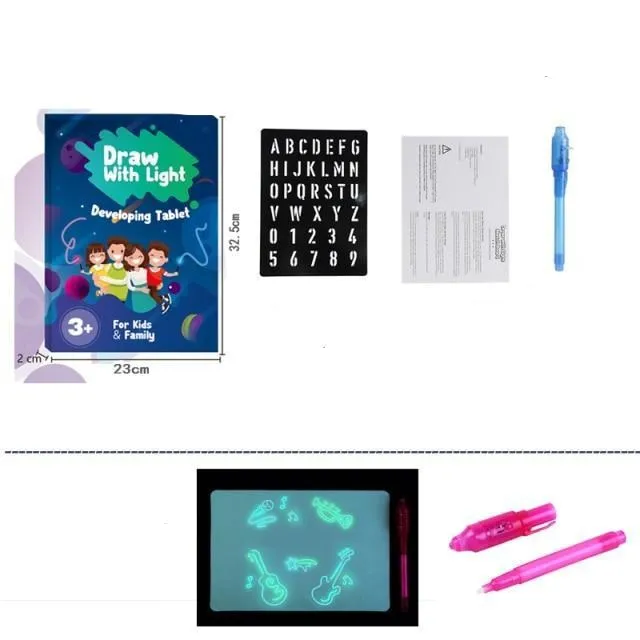 Luminiscent Drawing Board for Kids