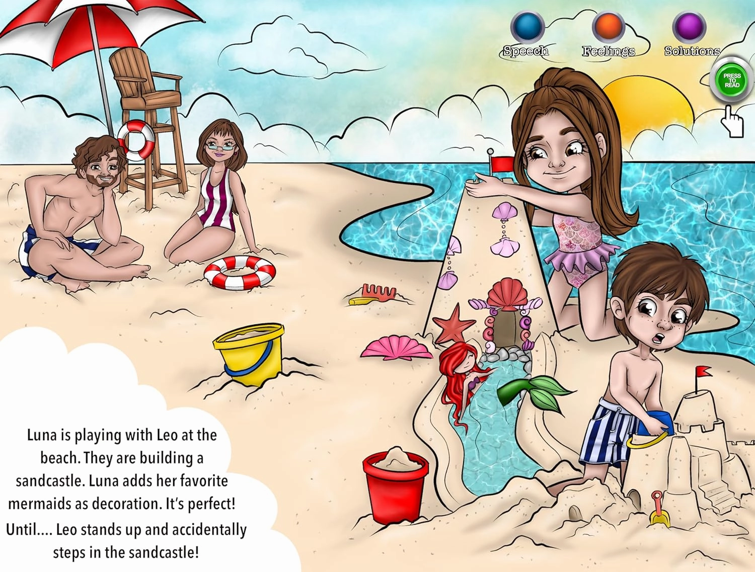 Luna Pulls Hair Sound Book for Kids with Autism | Montessori Autism Sensory Books | Builds Social Skills, Emotional Learning & Communication | Neurodivergent Children's Sound Books