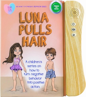Luna Pulls Hair Sound Book for Kids with Autism | Montessori Autism Sensory Books | Builds Social Skills, Emotional Learning & Communication | Neurodivergent Children's Sound Books