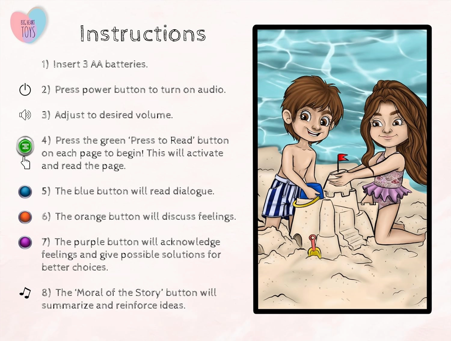 Luna Pulls Hair Sound Book for Kids with Autism | Montessori Autism Sensory Books | Builds Social Skills, Emotional Learning & Communication | Neurodivergent Children's Sound Books