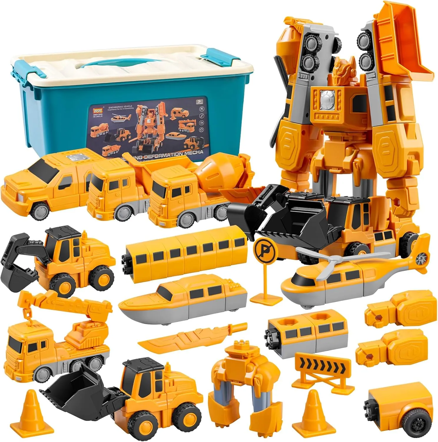 Magnetic Building Blocks, STEM Transform Engineering Car Toys for Kids Ages 3-8, Montessori Sensory Educational Toys for Toddlers, Boys & Girls, Autism-Friendly Creativity-Igniting Magnetic Blocks