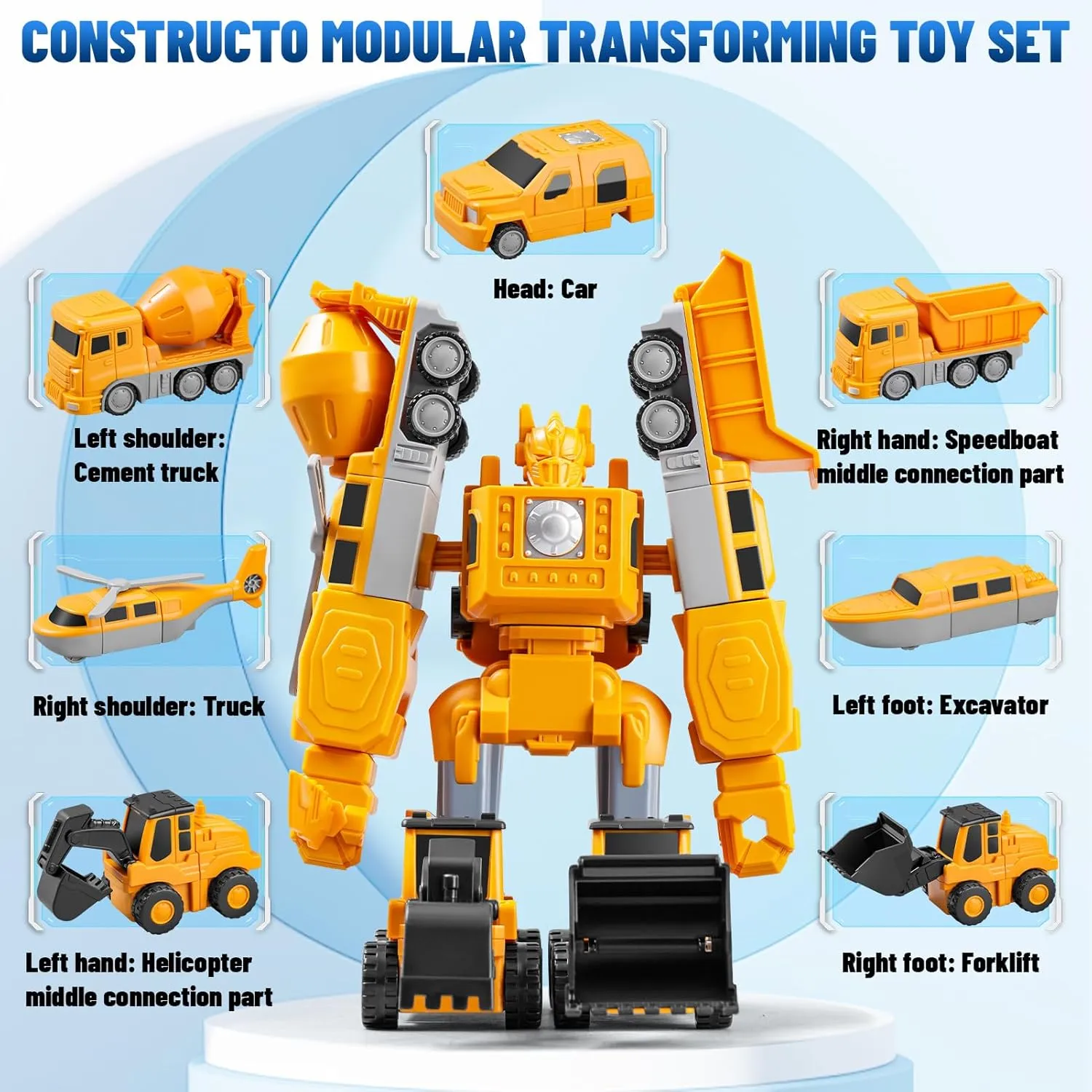 Magnetic Building Blocks, STEM Transform Engineering Car Toys for Kids Ages 3-8, Montessori Sensory Educational Toys for Toddlers, Boys & Girls, Autism-Friendly Creativity-Igniting Magnetic Blocks
