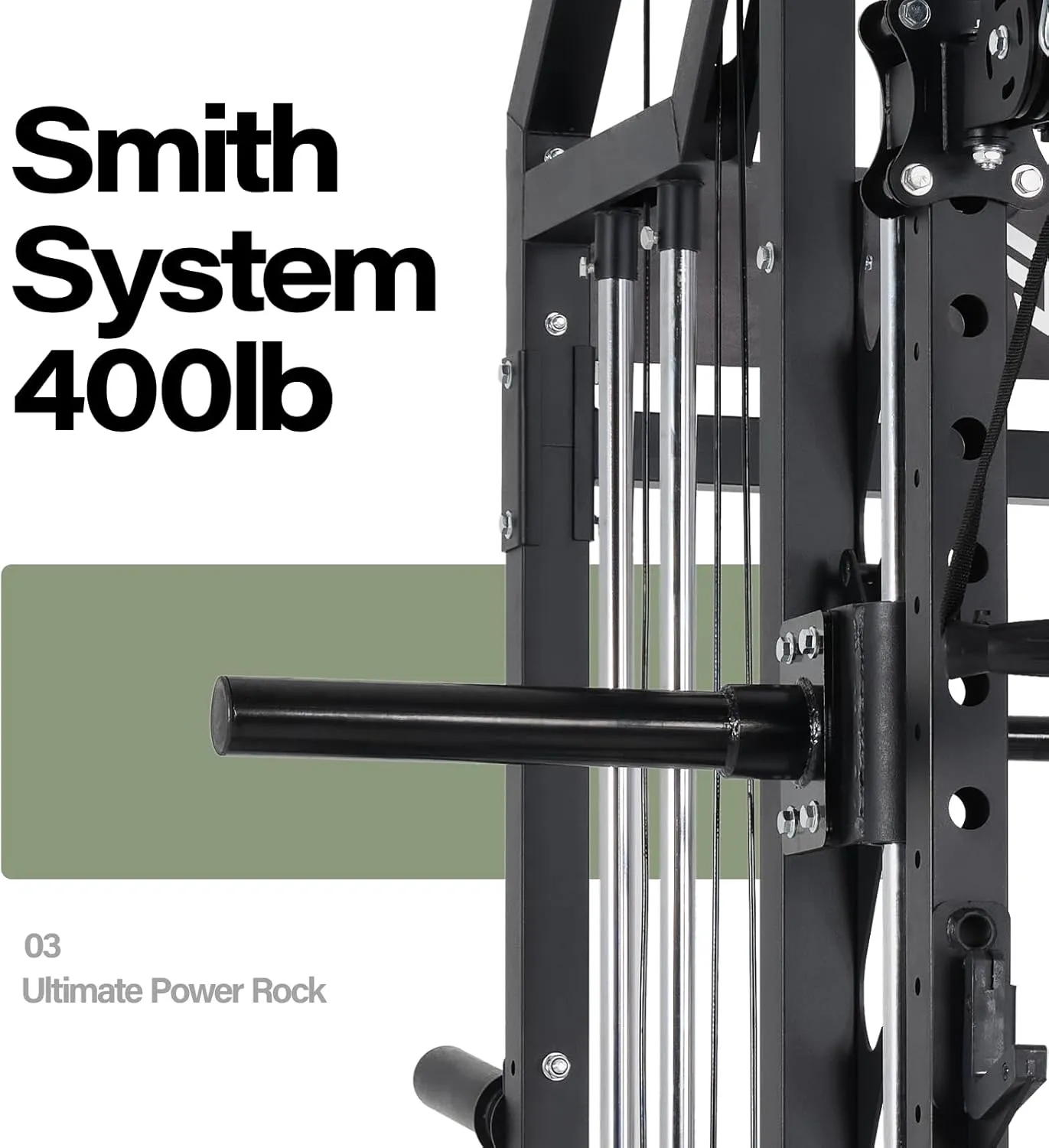 Major Fitness Drone2 Strength Training Smith Machines – All-in-One Home Gym Squat Rack with Weight Bar, Dual LAT Pull-Down Systems & Cable Crossover Machine for Full-Body Workouts