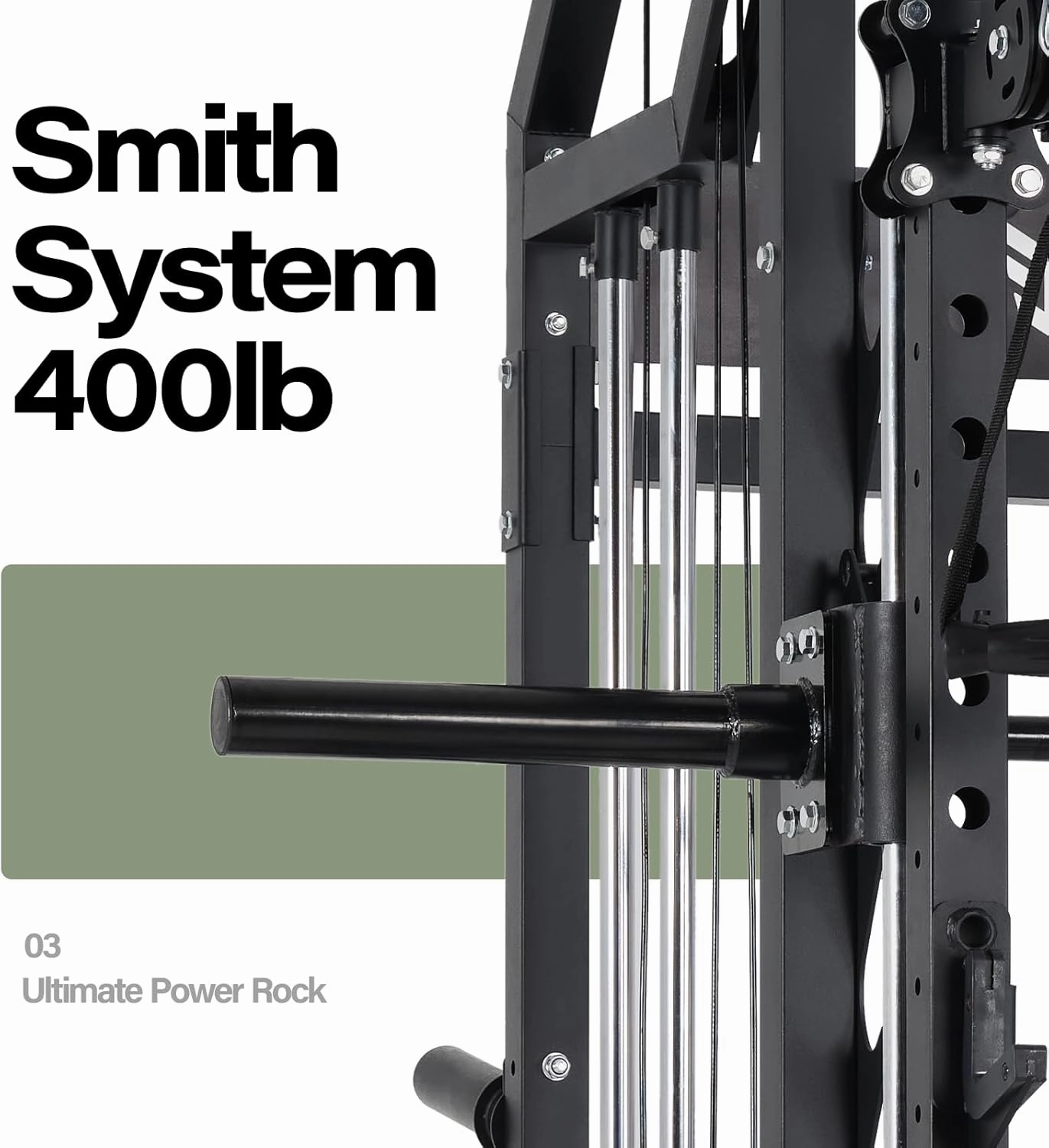 Major Fitness Drone2 Strength Training Smith Machines – All-in-One Home Gym Squat Rack with Weight Bar, Dual LAT Pull-Down Systems & Cable Crossover Machine for Full-Body Workouts