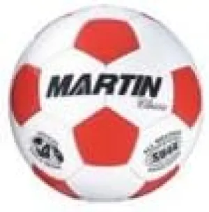 Martin Sports Classic Soccer Ball Red/White Size 3