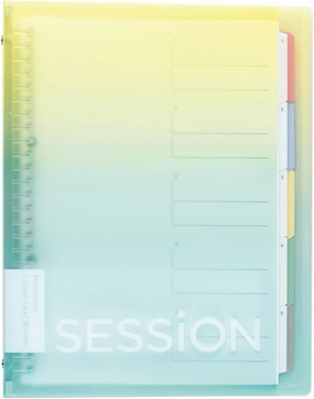 Maruman F310A-97A Loose Leaf Binder Session B5 26 Hole Gradient Lemon Soda