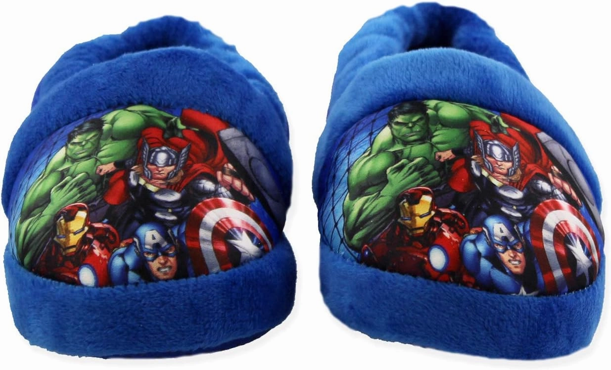 Marvel Avengers Superhero Boys Toddler Plush Aline Slippers