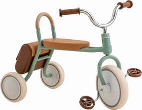 Mate Toddler Tricycle Age 2.5-4 Kids First Birthday Gift Toy Bike with Handlebar Grips & Storage for Outdoor Play (Green)