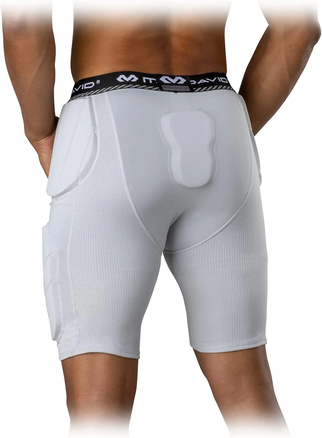 McDavid Youth Integrated 5-Pad Girdle, Durable & Breathable Padded Support with Hard-Shell Thigh Guards Football Kids