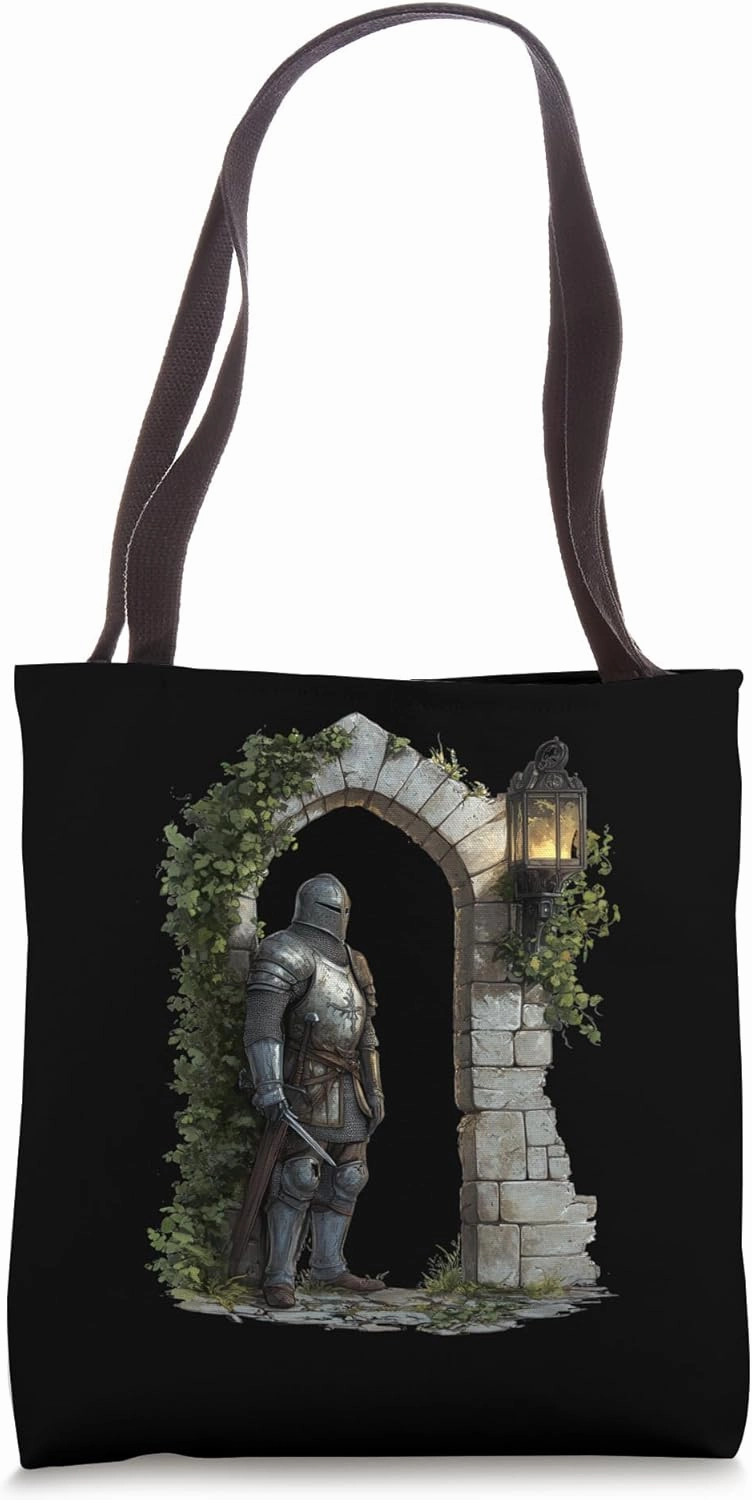 Medieval Knight Castle Stone Arch Castlecore Aesthetic Tote Bag