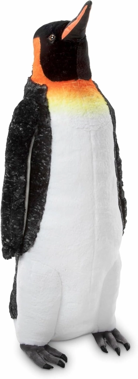 Melissa & Doug Giant Lifelike Plush Emperor Penguin Standing Stuffed Animal (3.4 Feet Tall) - Plush Toy