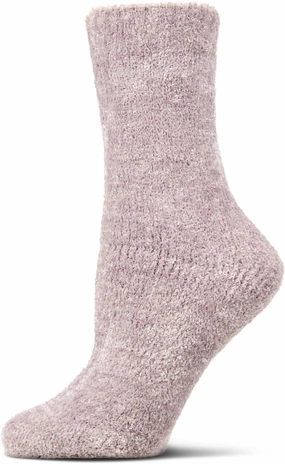 MeMoi Women's Velour Luxe Plush Crew Socks