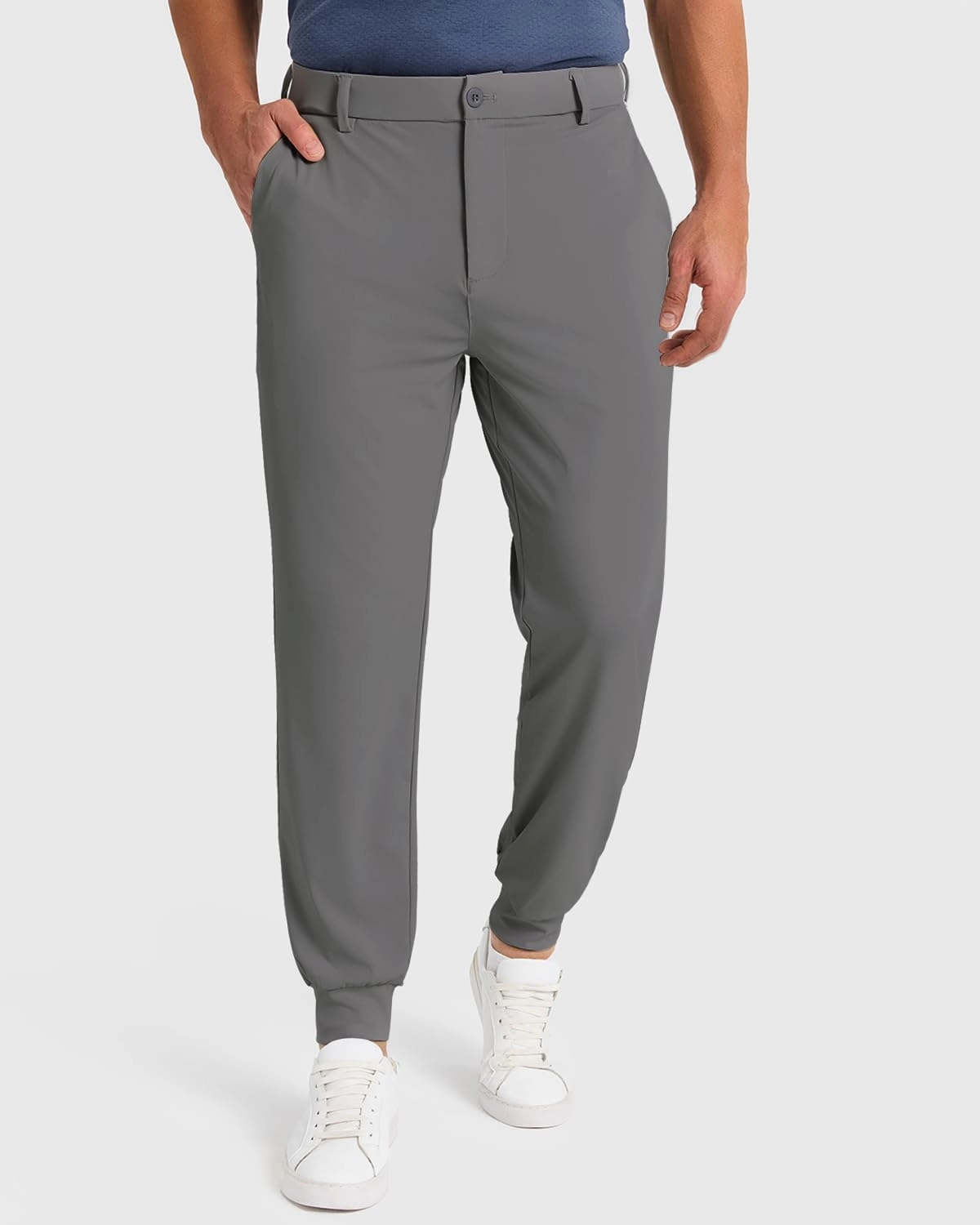 Men's Golf Joggers Pants with 5 Pockets Stretch Fit Work Dress Athletic Jogger Sweatpants for Running Gym