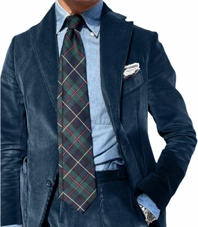 Mens Suits 2 Piece Retro Corduroy Slim Fit Business Formal Dress Suit for Wedding Prom Tuxedos Jacket Pants Set