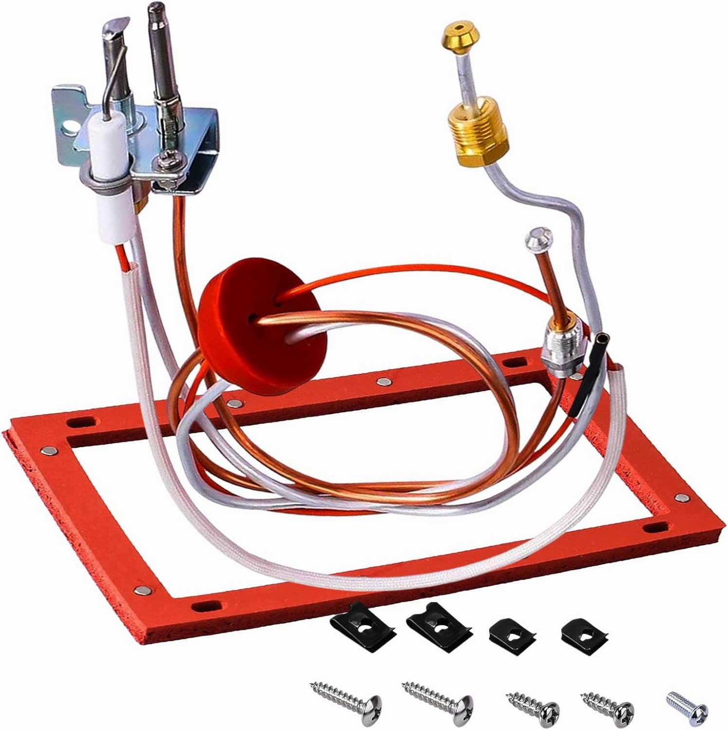 MENSI Replacement Pilot For SP20075 SP20305A,SP20127, SP20305B, AP13243 Pilot and Igniter Assembly Kit for Natural Gas Water Heater, Compatible for Rheem, PROTECH, GE, Richmond Part