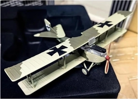 Metal Aircraft Model 1/72 for Biplane Model Hansa Brandenburg Total Model Aircraft Collection Display Decorated Aviation Enthusiasts(Style 1)