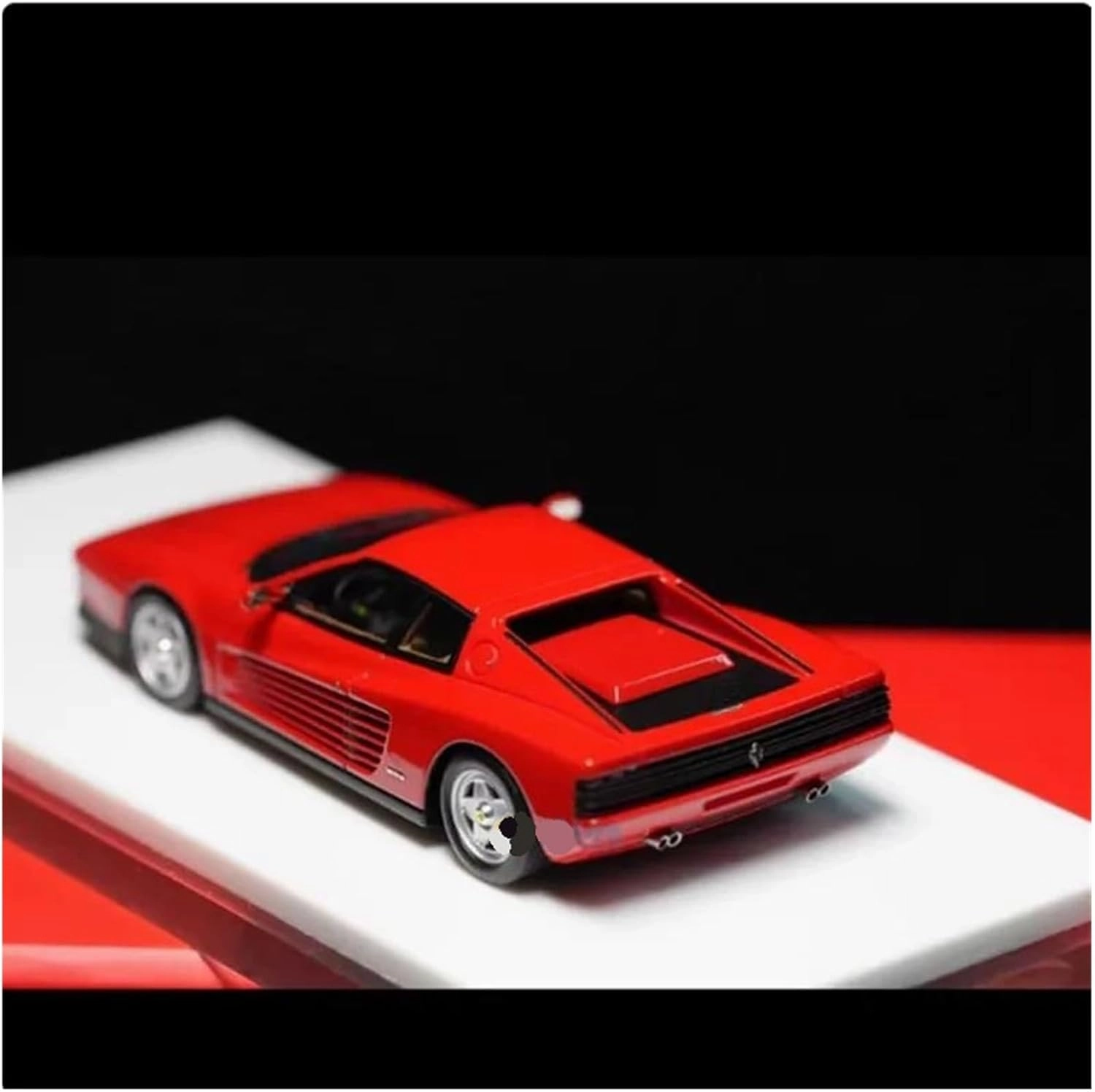 Metal Die Cast Toy Cars 1:64 for Testarossa Supercar Resin Car Model Adult Souvenir Classic Static Display Collectible Toy Red for Home Or Office Décor(White)