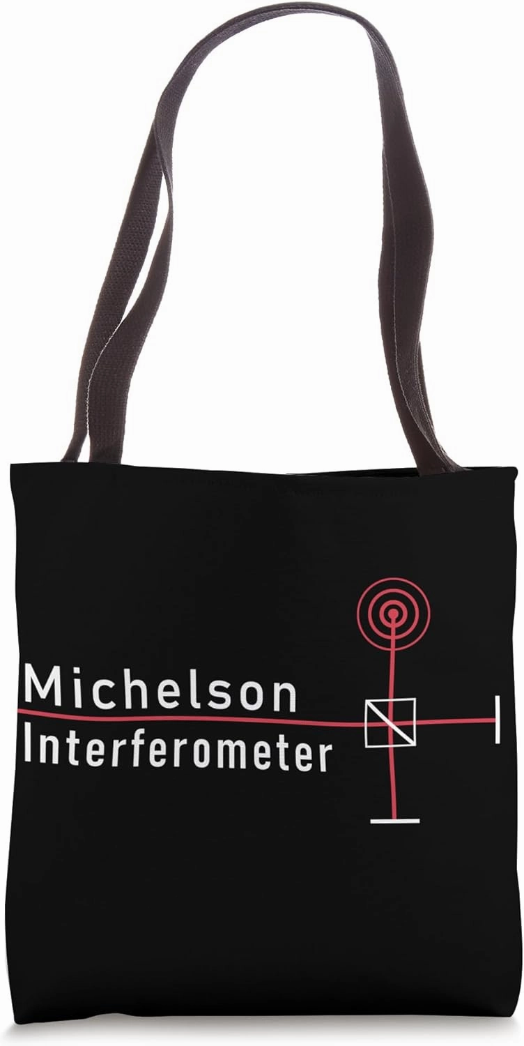 MICHELSON INTERFEROMETER Physics Science Interference Optics Tote Bag