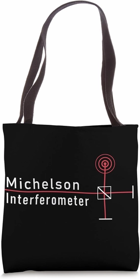 MICHELSON INTERFEROMETER Physics Science Interference Optics Tote Bag