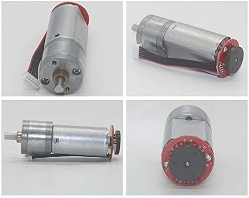 Micro DC Encoder Motor Electric 12V Metal Gear Motor Reduction Speed 38RPM To 480RPM DIY Engine Robot Model Car Toys JGA20-180 - (Speed(RPM): 12V 120rpm)