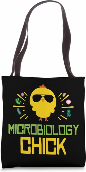 Microbiology Chick Micro Biologist Molecular Science Fan Tote Bag
