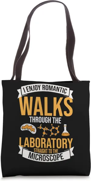 Microscope Microbiology Laboratory Biology Science Tote Bag