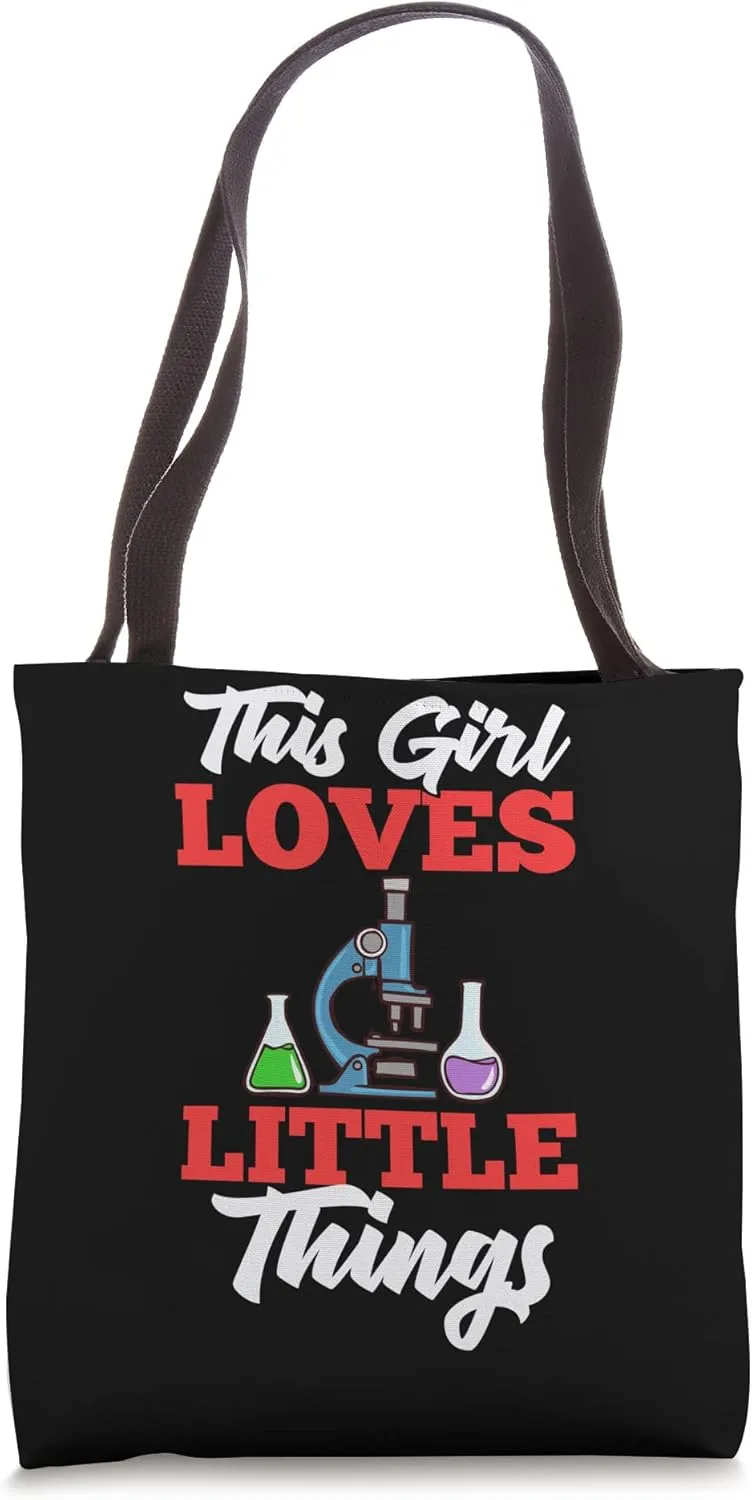 Microscope Microbiology Laboratory Biology Science Tote Bag