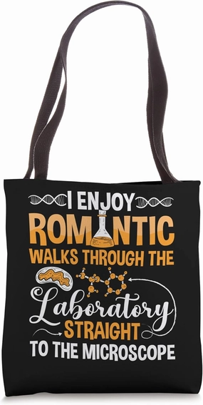 Microscope Microbiology Laboratory Biology Science Tote Bag