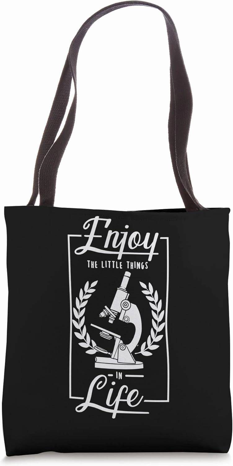 Microscope Microbiology Laboratory Biology Science Tote Bag