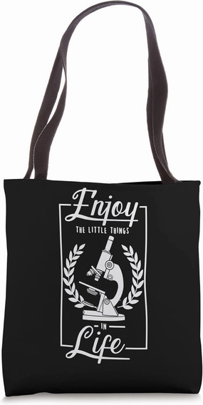 Microscope Microbiology Laboratory Biology Science Tote Bag