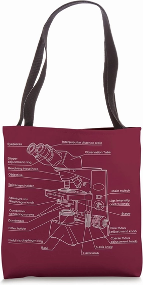 Microscope Science Technician Lab Technician Tote Bag