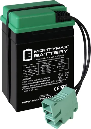 Mighty Max Battery 6V, 4.5Ah, Replacement Battery Compatible with Peg Perego John Deere Mini Power Loader
