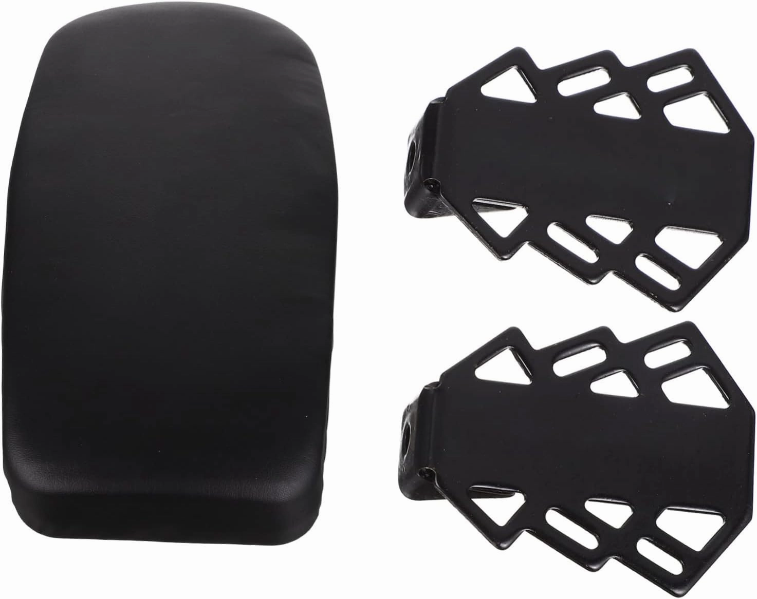 Mikikit Bike Seat Backrest Rear Footrests Rear Child Bike Seat Pad Comfortable for Long Rides Easy to Clean Pu Leather