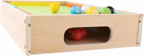 Milisten Wooden Billiards Interactive Game Props for Early Learning Durable Mini Billiards Model Present for Engaging Educational Supply for Patience Development