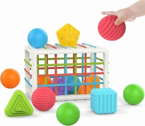 MINGKIDS Baby Toys 12-18 Months,Baby Sensory Fine Motor Skills Developmental Toys,Gifts for 6 9 12 18 Month Age 1 2 3 4 One Two Year Old Boys Girls Kids, multicolor