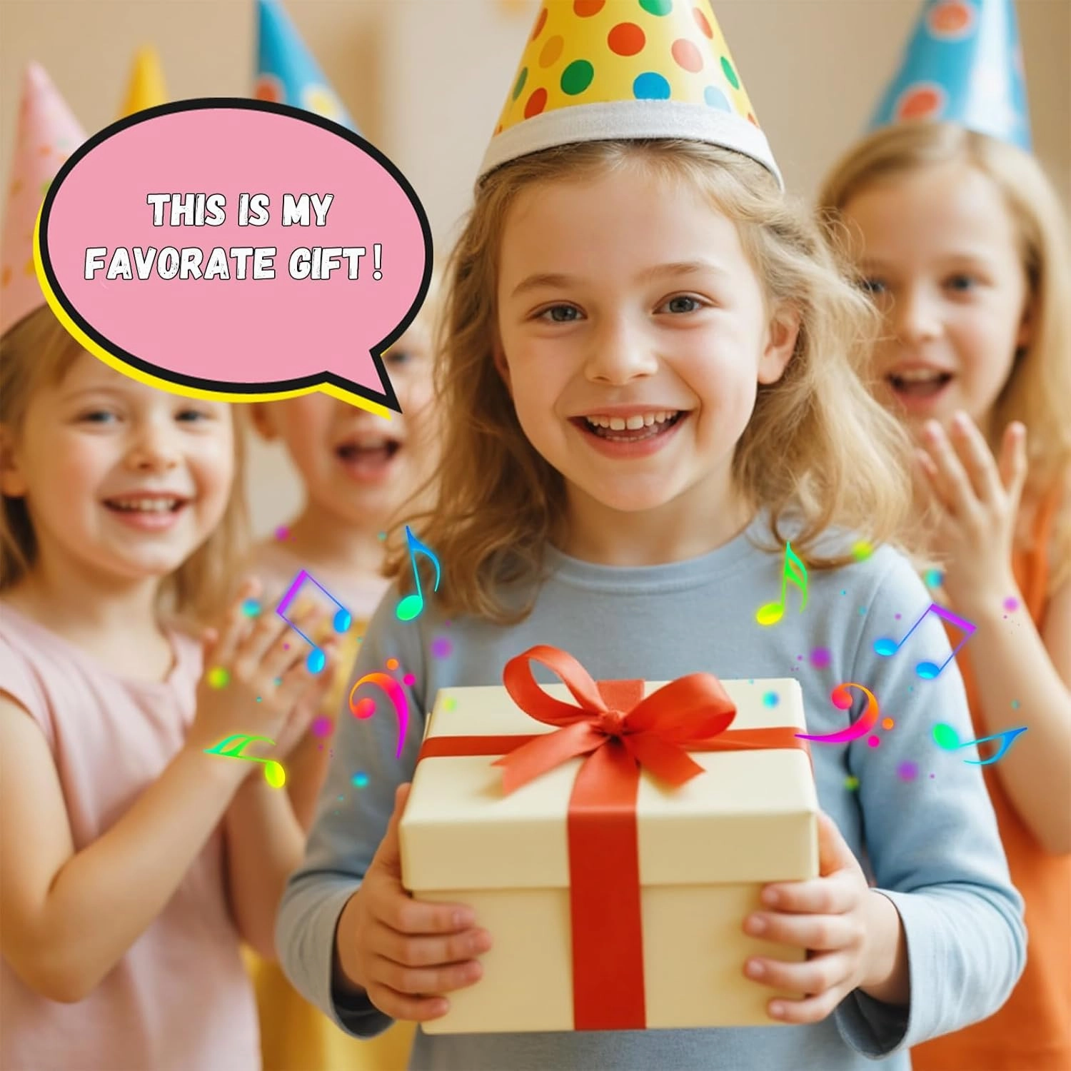 Mini Karaoke Machine Toys for Kids Girls, Tnvee Portable Bluetooth Speaker with 2 Wireless Microphones, Funny Birthday Gifts for Girls Ages 3, 4, 5, 6, 7, 8, 9,10,11,12  Years Old Toddler - Pink