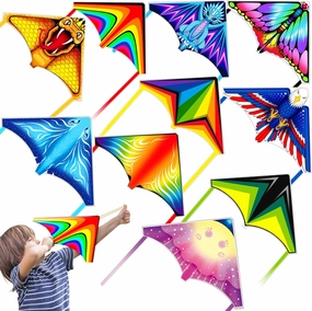 Mini Kites for Boys Girls 3-5 6 7 8 Gift, Finger Launcher Kites Easy to Fly Ejection Kite for Kids Teens Ages 4-18 Beach Park Backyard Outdoor Sports Flying Toys