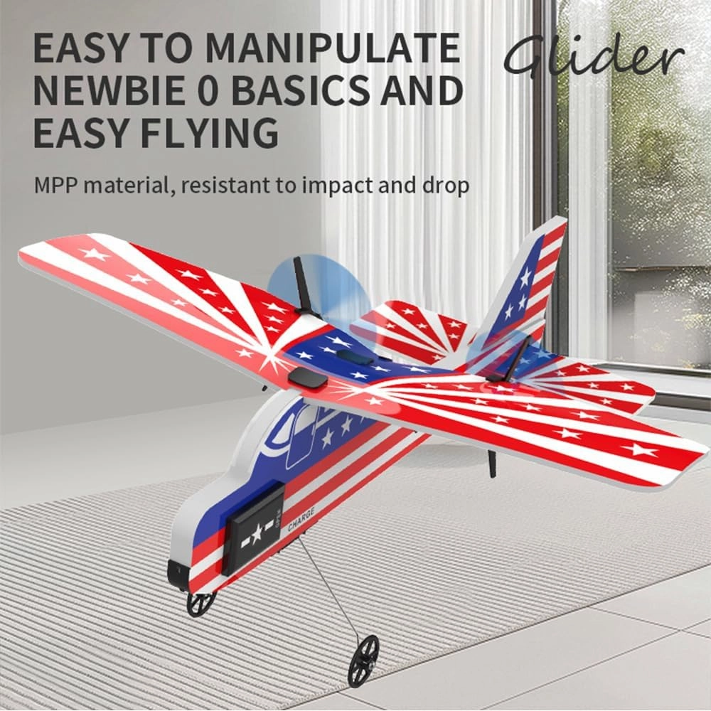Mini RC Plane for Beginners, Kids and Adults, 2.4GHz 2CH Remote Control Airplane with Led Lights, RC Foam Airplanes with 6-axis Gyro Stabilize, Flying for Indoor and Outdoor
