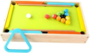 Miniature Wooden Billiards for Interactive Learning Fun Early Learning Present for Durable Educational Game Props for Patience and Coordination Development