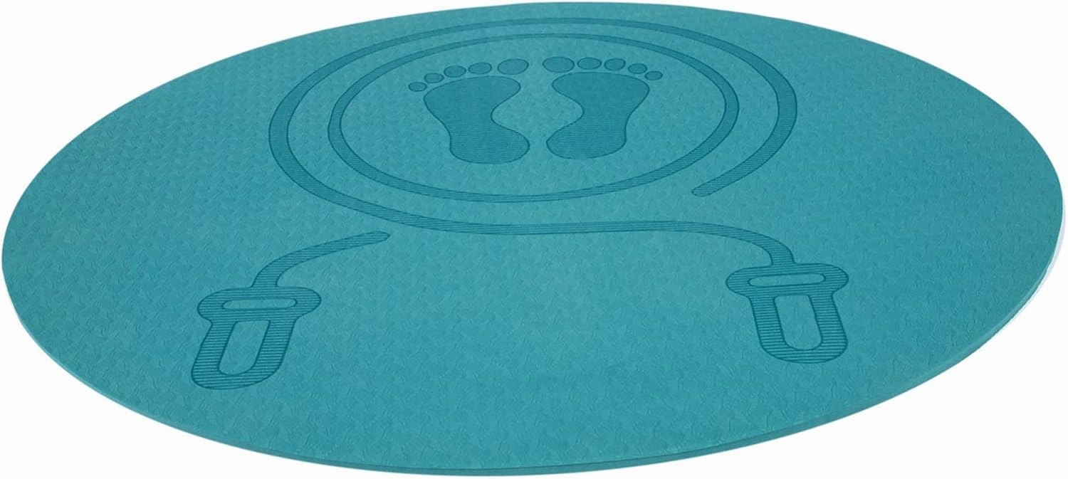 Mipcase Household Non Slip Yoga Mat Shock Absorbing Tpe Jumping Ground Pad Comfortable Fitness Cushion for Home Exercise Durable Soundproof Floor Pad Thickness