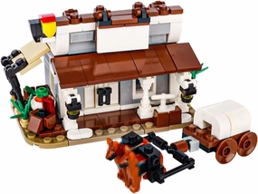 MOC City Building Blocks Kit – Store Supermarket House Scene with Mini Figure, Animal Accessories & Car Model | Creative Building Toys for Adults Teens (323 PCS)​ (Style 3)