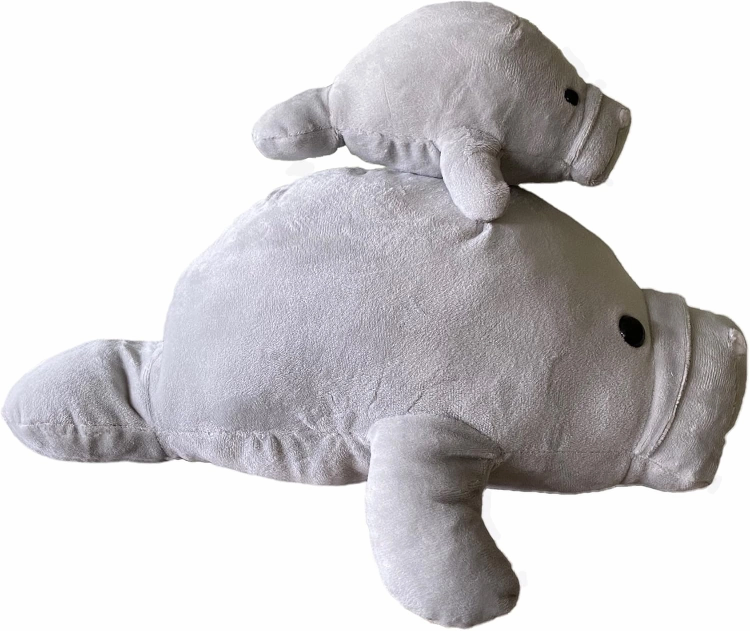 Mother and Baby Manatee Plush Toy Set | Super Soft Stuffed Animal | Cute Plushies for Kids’ Bedroom or Playroom | 15-in Manatee Stuffed Animals for Girls & Boys | Sea Animal Toys by Exceptional Home