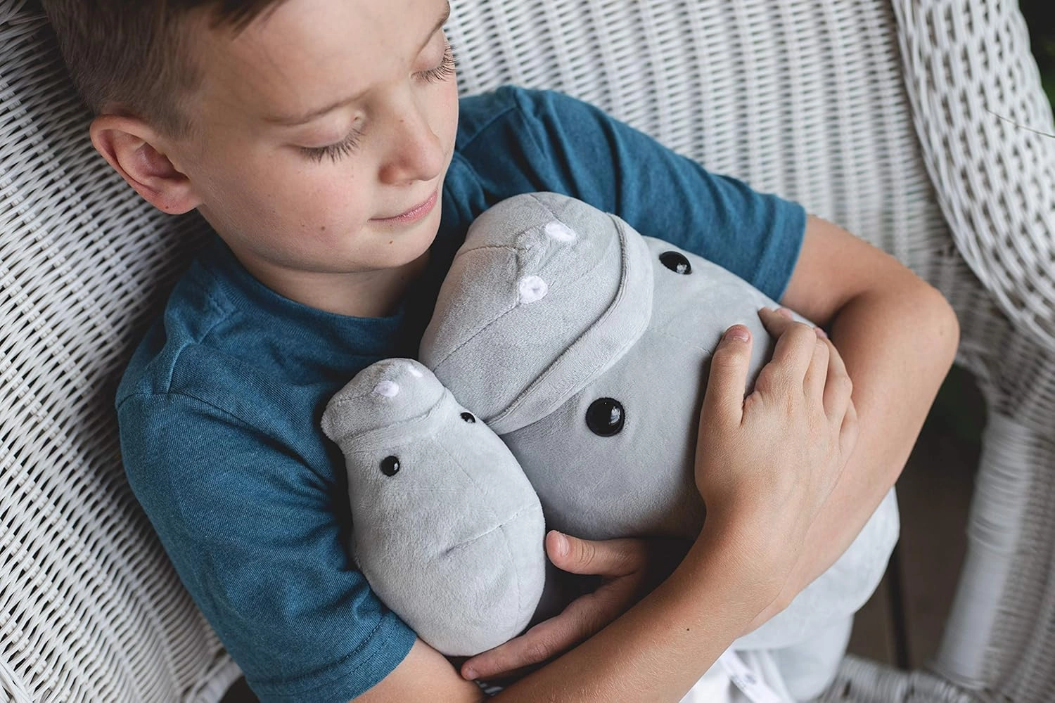 Mother and Baby Manatee Plush Toy Set | Super Soft Stuffed Animal | Cute Plushies for Kids’ Bedroom or Playroom | 15-in Manatee Stuffed Animals for Girls & Boys | Sea Animal Toys by Exceptional Home