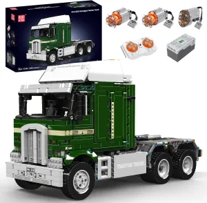 Mould King Tractor Truck Building Blocks Set with RC & APP - 2181  PCS DIY STEM Model Kit for Teens & Adults 14 , Smart Engineering Construction Toy with Car Motor & Movable Wheels