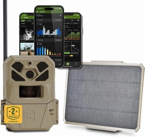 Moultrie Edge 2 Pro Cellular Trail Camera - Auto Connect Nationwide 4G LTE - On Demand 40MP Photo - 1440P Video with HD Audio - Ai False Trigger Elimination - 100 Ft Detection Range - No-Glow Flash