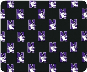 Mouse Pad, Fabric, Northwestern University Standard/Mascot