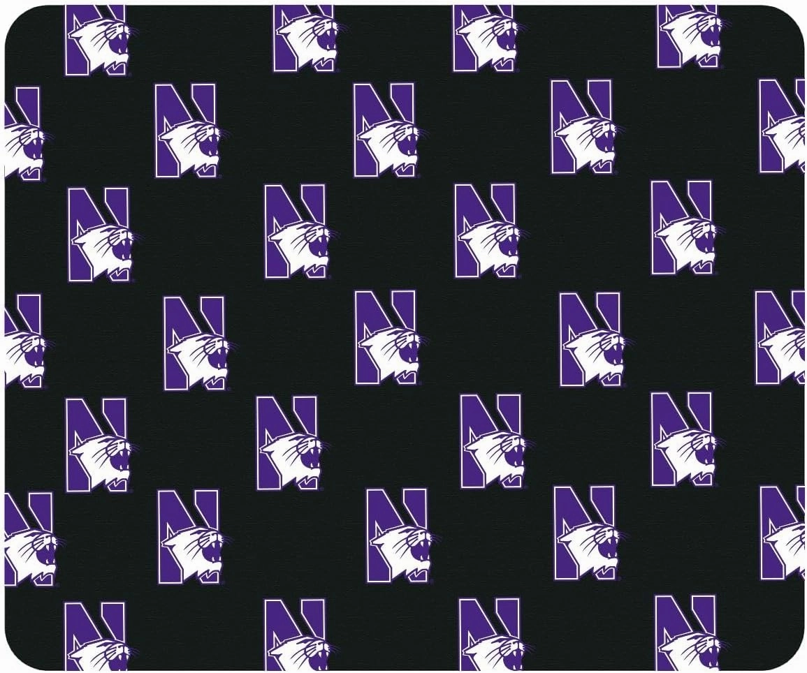 Mouse Pad, Fabric, Northwestern University Standard/Mascot