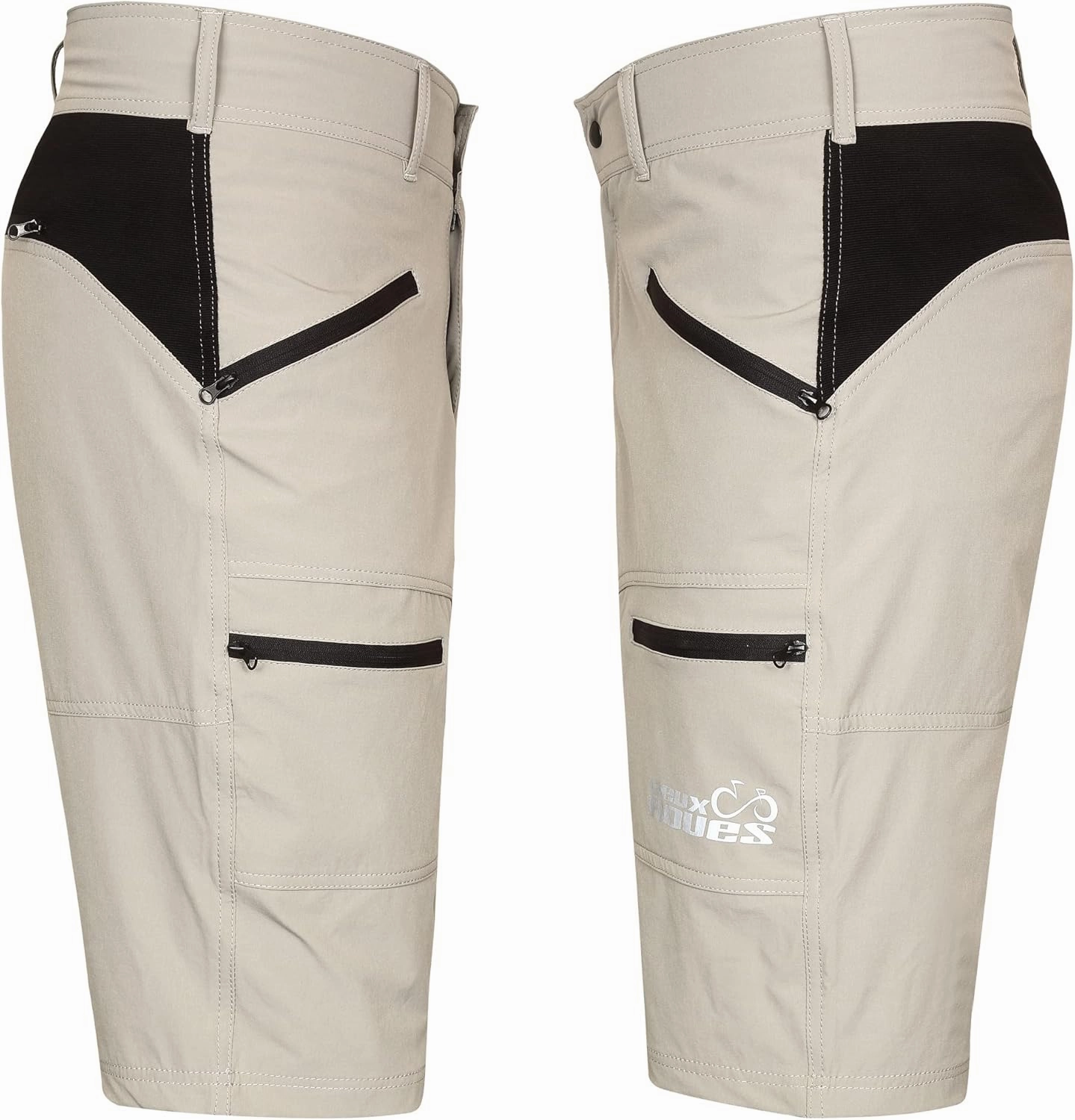 MTB Mountain Bike Shorts - The FIVER - 4D Padded Baggy Bicycle Cycling Biking Bike Shorts Loose-fit - 5 Zippered Pockets